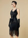 Robe Charleston à franges et sequins années 1920
