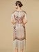 Robe Charleston à franges et sequins années 1920