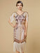 Robe Charleston à franges et sequins années 1920