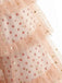 Rose à Pois Tulle à Volants Étagés Volant Pantalon Années 1970 4
