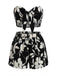 2 Pièces Tropical Floral Imprimé Bustier & Short Ensemble Années 1930 12
