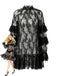 Transparent Dentelle Transparent Slip Robe Années 1930