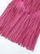 Faux Daim Pompon Disco Gilet Set Années 1970 14