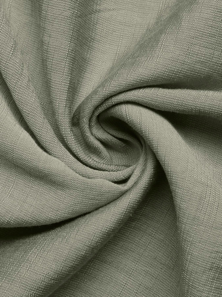 Vert Col Carré Manches Bouffantes Bohème Robe Années 1970 7