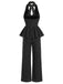 Ensemble à Pois PéPrune Dos Nu & Jambes Larges Années 1950 5