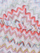 Multicolore Vague Rayé Sans Manches Combishort Années 1960 5