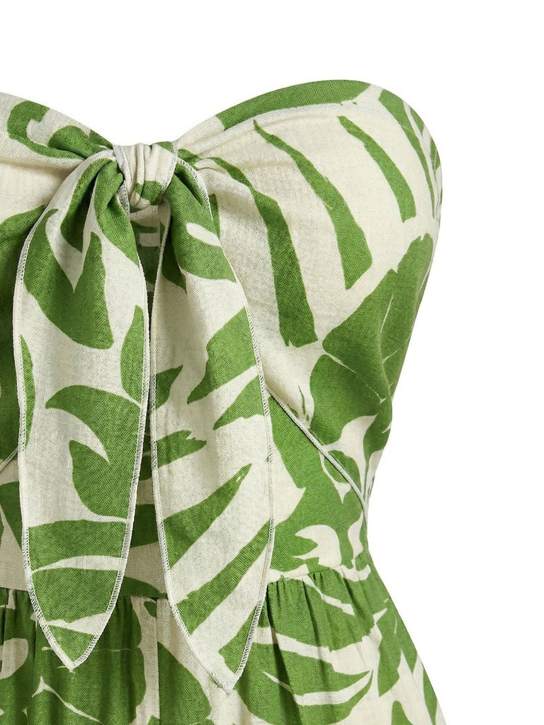 Combinaison Boho Bustier à Imprimé Irrégulier Années '70 4