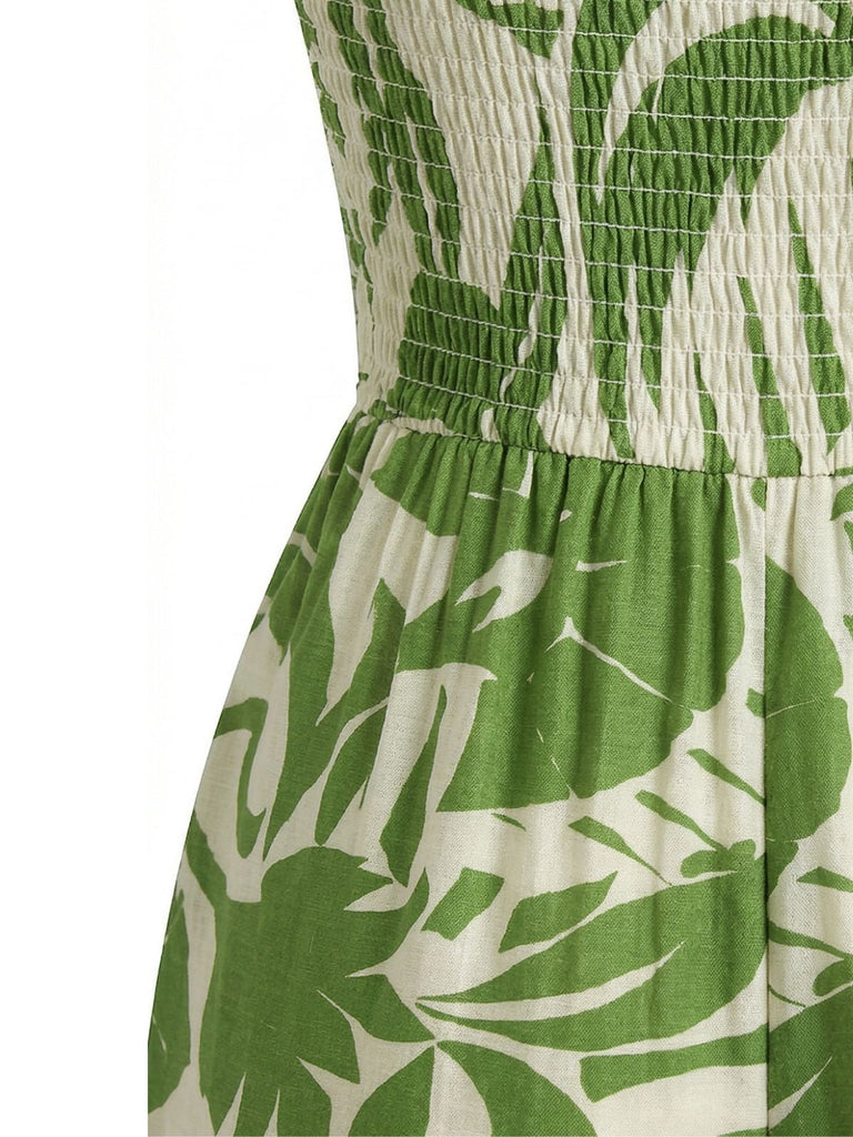 Combinaison Boho Bustier à Imprimé Irrégulier Années '70 5
