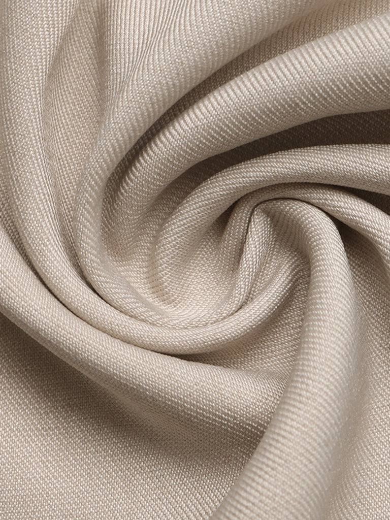 Combinaison Contrasté Épaule-Nœud Passepoil Beige Années 1950 6