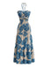 Robe Plissée Dos-Nu Col V Floral Années 30