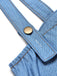 [Prévente] Robe Mini Bustier Corset à Bretelles Faux Jean Bleue Années 80