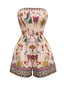 Combishort Papillon Bustier Bohème Années 1970