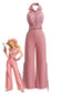 [Prévente] Combinaison Western à Revers Franges Rose Années 1970