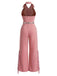 [Pre-Sale] Dark Pink 1970s Vintage Classic Jumpsuit 4