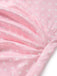 [Prévente] Robe Rose à Pois 3D Rose Satin Sirène Années 1930 7