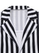 Costume body rayé inspiré de Beetlejuice années 1950