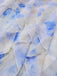 Robe Épaules Dénudées Watercolor Floral Volant Maxi Années 1930 5
