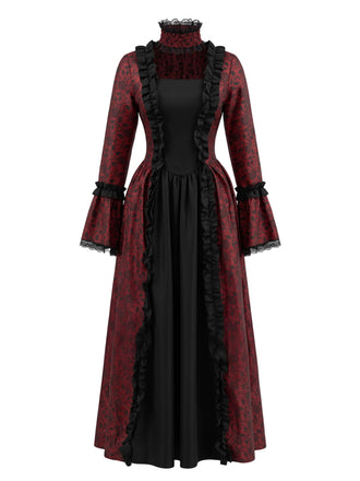 1930s Square Neck Vintage Classic Dress 8