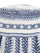 Combinaison Bustier Smockée à Jambes Larges Imprimé Géométrique Bleue Années 70