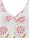Robe Bretelles Spaghetti Floral en A Rose Années 1960 5