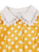 Robe à Pois Dentelle-Trimmed Col Évasé Années 1950 9