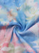 Robe Bretelles Spaghetti Sirène Floral Volant Ourlet Bleu Années 1930 7