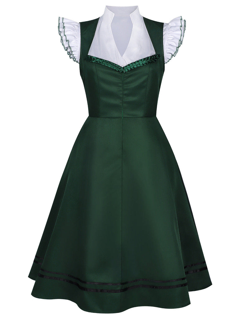 1950s Ruffle Vintage Two Piece Set 11