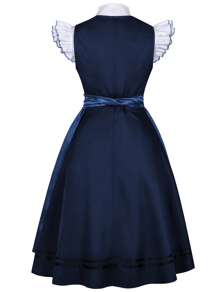 1950s Ruffle Vintage Two Piece Set 2
