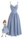 Robe à Bretelles Spaghetti Carreaux Vichy Bleue Années 40