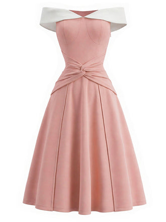 [Pre-Sale] Peach Pink 1950s Vintage Classic Dress 2