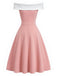 [Pre-Sale] Peach Pink 1950s Vintage Classic Dress 4