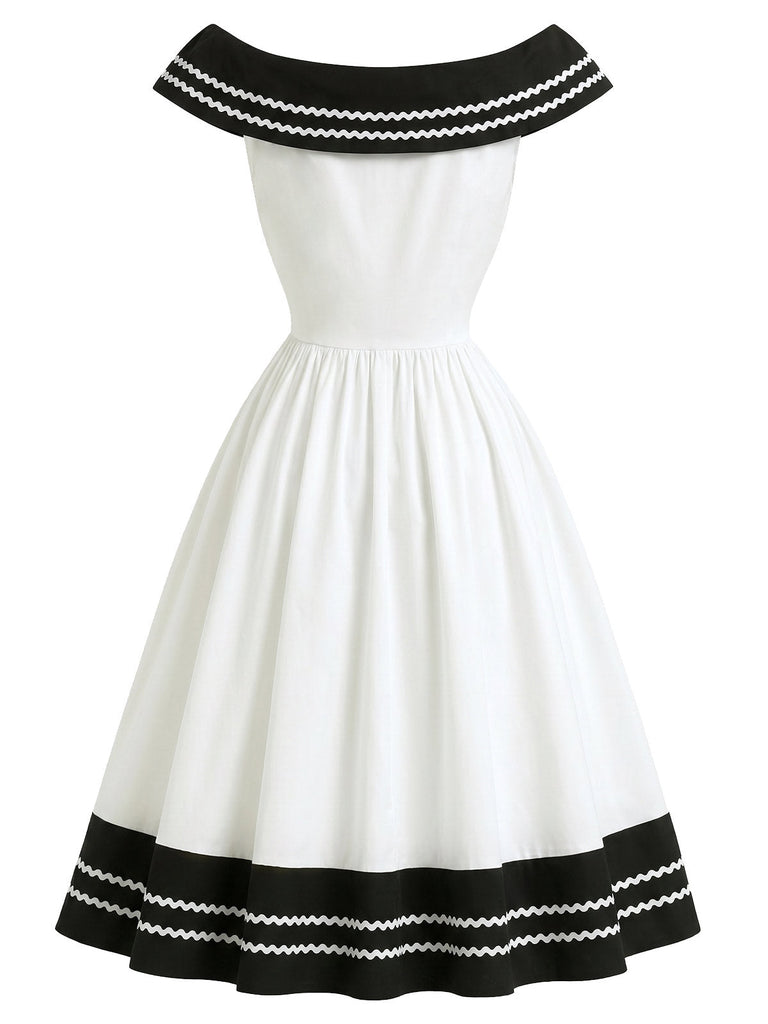 [Pre-Sale] 1950s Bow Vintage Classic Dress 5