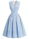 [Pre-Sale] Deep Blue 1950s Vintage Classic Dress 2