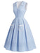 [Pre-Sale] Deep Blue 1950s Vintage Classic Dress 3