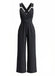 1970s V Neck Belted Vintage Jumpsuit 4