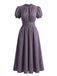 Robe Dentelle Trim Manches Bouffantes Maxi Années 1920 6