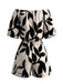 Beige 1950s Floral Vintage Classic Romper 2