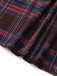 Red And Brown 1970s Plaid Dress 7