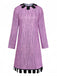 Purple 1940s Vintage Classic Dress 3