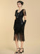 1920s V Neck Sequin Vintage Dress 3