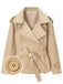 Veste Ceinturé Large Revers Trench Années 1960