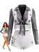 Revers Métallique Étoile Cowgirl Halloween Costume Années 1970