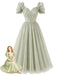[Pre-Sale] Gray Green 1950s Bow Vintage Classic Dress