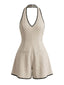 Combishort beige dos nu et encolure américaine années 60
