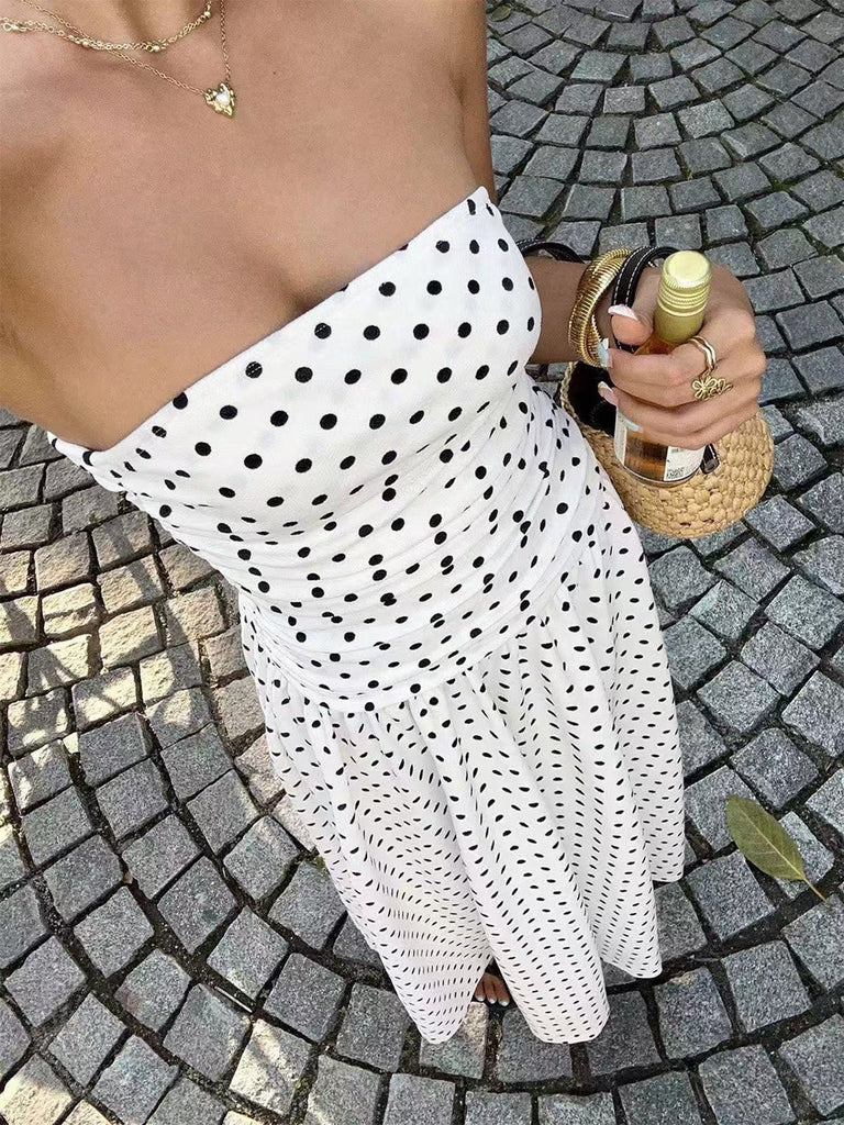 1950s Polka Dot Vintage Classic Dress 15