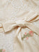 [Pre-Sale] Apricot 1970s Floral Lace Ruffle Dress 6