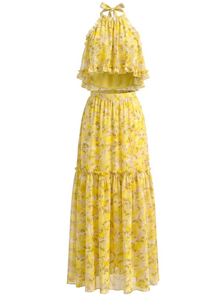 [Pre-Sale] 1980s Floral Vintage Classic Skirt 2