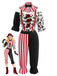 Ensemble de cosplay clown effrayant rouge pour Halloween années 1940