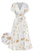 Apricot 1940s Vintage Classic Dress