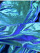 Combinaison Bleu Ceinturé Laser Métallique Tight Évasé Années 1960 5